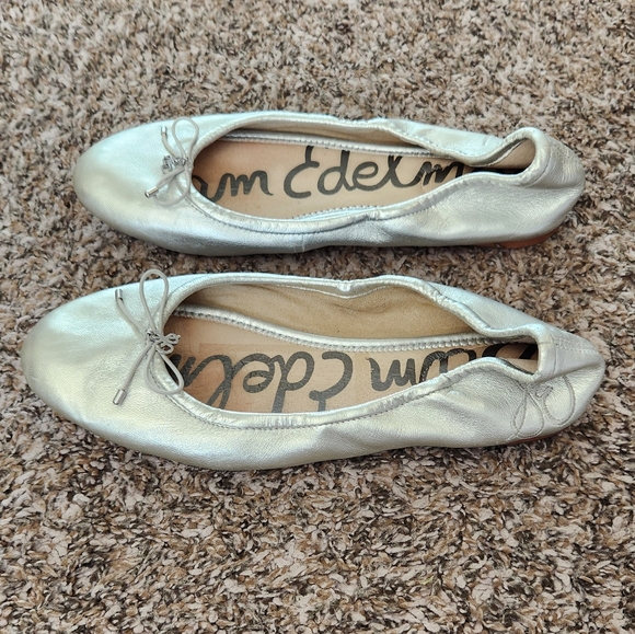 Sam Edelman Felicia Ballet Flats, Silver, Size 9.5 - Picture 4 of 9
